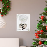 Lyrics Song -- poster/ 11''x14'' -- Andrew & Crystal Forever & Always