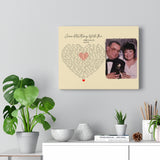 Music Lyrics Song -- Canvas 11"X14" -- Anne & Allen