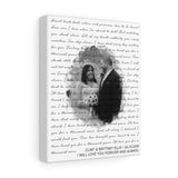 Lyrics -- Clint & Brittney Ellis -- Canvas 8x10 -- Printify