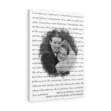 Lyrics Song -- Canvas 18"X24" -- Brian & Crystal