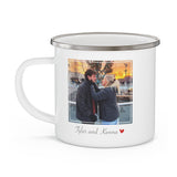 Enamel Mug -- Tyler and Kenna <3 -- 12oz -- Printify