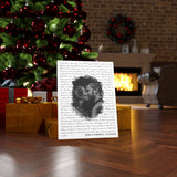 Lyrics --  Sean & Miranda 12.13.2020 -- Canvas 18x24 -- Printify