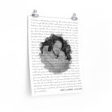 Lyrics Song -- Poster/ 16''x20'' -- Bart&Amber