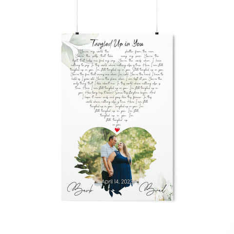Prinitfy Premium Matte 20x30 Poster - Tangled Up in You - Barb & Brad April 14, 2023