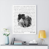 Lyrics -- The Smiths -- Canvas 24x30 -- Printify