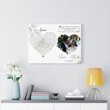 Lyrics -- Isaac & Nicole 01.03.2020 -- Canvas 24x18 -- Printify