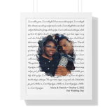 Framed Printify 16x20 - Alicia & Darryle - Can’t Let Go