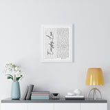 Lyrics -- Ken & Lisa -- White framed 16x20 -- Printify