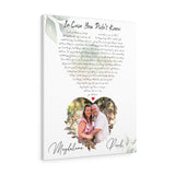 Music Song Lyrics -- Canvas 24"x30" -- Paul & Magdalena