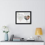 Lyrics Song -- Black framed poster/ 16"x20" -- Alisha 09.27.2022