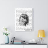 Lyrics -- John & Joanie 8•15•1998 -- Canvas 18x24 -- printify