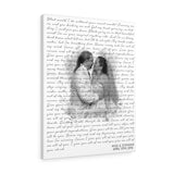 Music Song Lyrics -- Canvas 24"x30" -- Mike and Stefanie