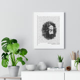 Lyrics Song -- White framed poster/ 11"x14" -- Sergio & Vanessa