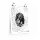 Lyrics Song -- poster/ 11''x14'' -- Lance & Brandi