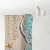 Couple Beach 30" × 60" -- Edgar & Elba September 3, 2022