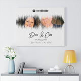 Music Song Soundwave -- Canvas 24"x30" -- Don & Eva