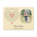 Lyrics Song -- Canvas 12"X16" -- Drew & Cara Feb 3, 2023