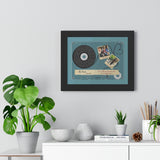 Cassette -- We truly love you! -- Black framed 11x14 -- Printify