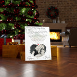 Lyrics -- Oscar & Desiree 10-23-2021 -- Canvas 18x24 -- Printify