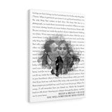 Lyrics -- Rezan & Britan 02.12.22 -- Canvas 18x24 -- Printify