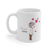 Personalized Couples Love (I Love You Couple) -- 11oz White Mug -- RENEE -- printify