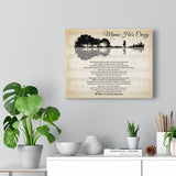 Lyrics -- Mama he's crazy -- Canvas11x14 -- Printify