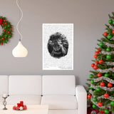 Lyrics -- Kirby & Lily 12•19•2020 -- 20x30 -- Printify