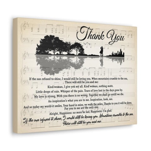 Canvas Gallery Wraps 16x12 Printify - Thank You - Design 27