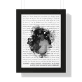 Lyrics -- TOMMY & LING FINLEY 05/26/2013 - 05/26/2022 -- Black framed 12x16 -- Printify