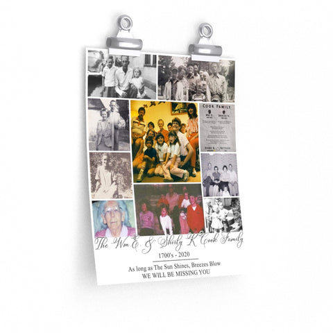 Dad Family Love -- Unframed 9''x11'' -- The Wm.E. & Shirly