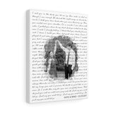 Lyrics -- Katie & Brad 03.29.2017 -- Canvas 11x14 -- Printify