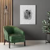 Music Lyrics Song -- Canvas 24"x30" -- Alex &Kassandra