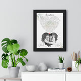 Lyrics -- Paul and Kim 04-28-2011 -- Black framed 12x16 -- Printify
