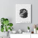 Music Lyrics Song -- Canvas 11"X14" -- Carl &Kim
