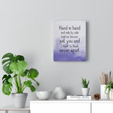 Print poster -- Hand in hand and side by side -- Canvas 8x10 -- Printify