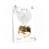 Lyrics Song -- Poster 18"x24" -- Derek & Kimberly