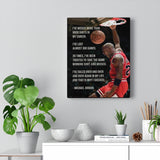 Motivational Jordan Quote Poster -- I've Failed Over -- Canvas -- 11x14 -- 1 -- Printify
