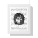 Lyrics -- Love you always, Mom. -- White frmed 12x16 -- Printify