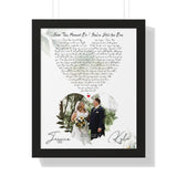 Poster for Friends -- Black Framed 16"x20" -- Jessica & Kyle