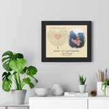 Lyrics Song -- Black framed poster/ 11"x14" -- Jesse & Chandler 10.07.2021