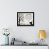 Lyrics -- Never gonna be alone -- Black framed 16x20 -- Printify