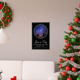 Star map -- Jason & Tracy December 24, 2021 -- 12x18 -- Printify