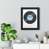 Vinyl -- Randy & Peggy January 2, 1999 -- Black framed 11x14 -- Printify