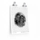 Lyrics -- Sid & Melissa 03/15/2021 -- 9x11 -- Printify
