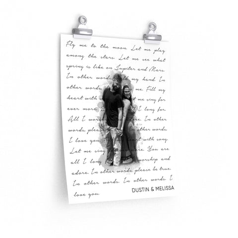 Dustin & Melissa  -- Poster 11x14 -- Printify