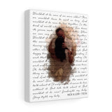 Music Lyrics Song -- Canvas 8"x10" -- Nick & Lori