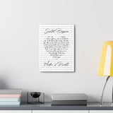 Lyrics Song -- Canvas 12"X16" --  Madhu & Russell