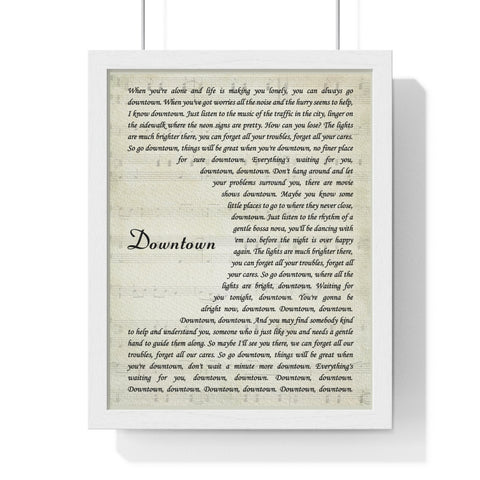 Downtown -- Framed 11x14 -- Printify