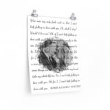 Lyrics -- Robby & Laura 09.25.2021 -- 16x20 -- Printify