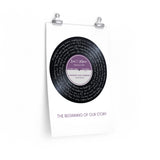 Lyrics Song -- poster/ 12''x18'' -- Leon & Maeve